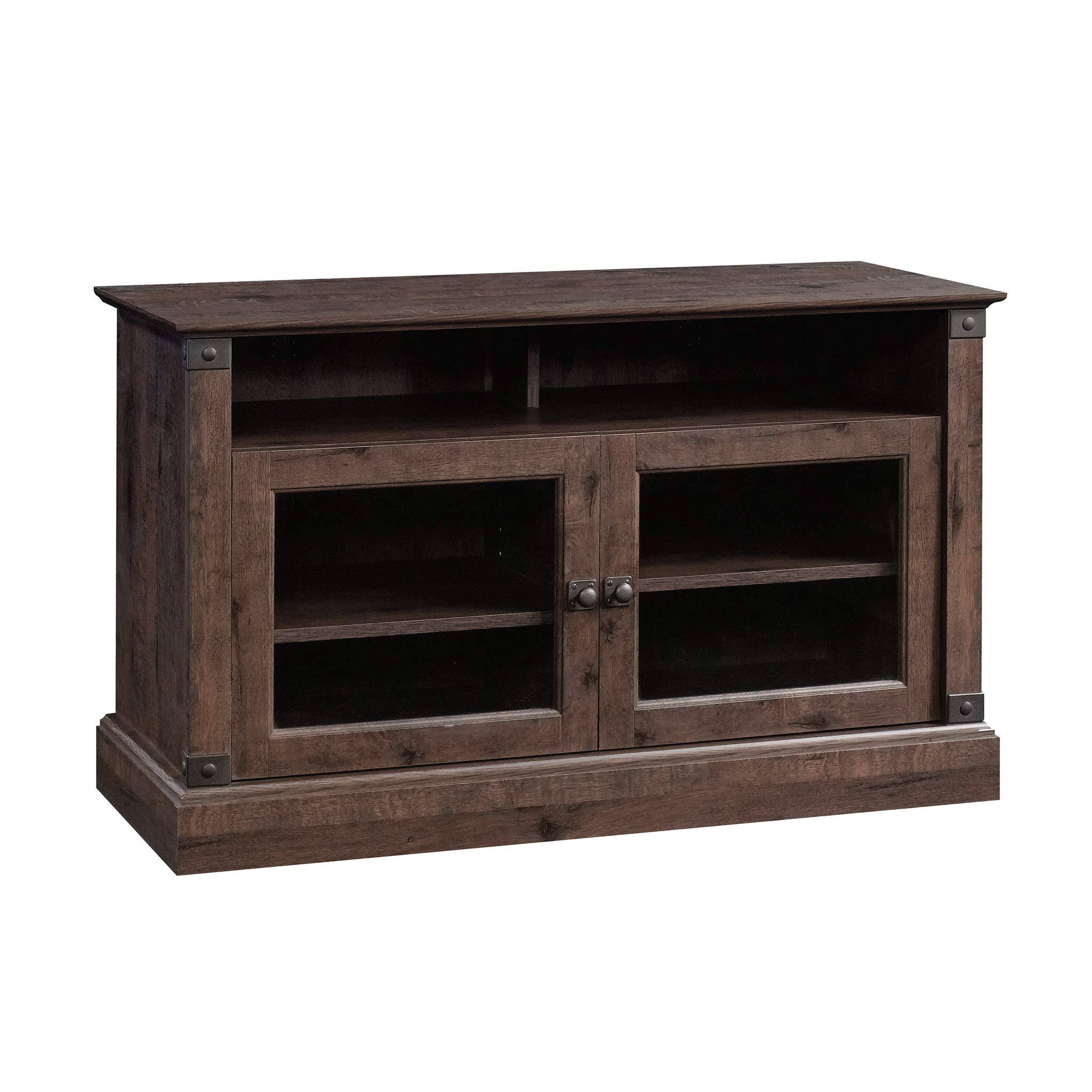 Sauder Carson Forge Panel TV Stand, Coffee Oak