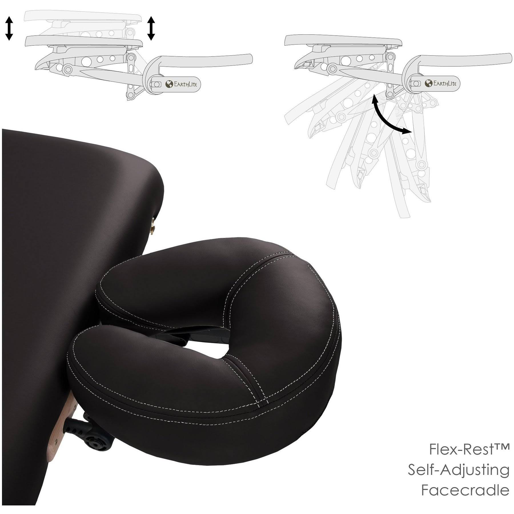 Earthlite Avalon Portable Massage Table Package, Black