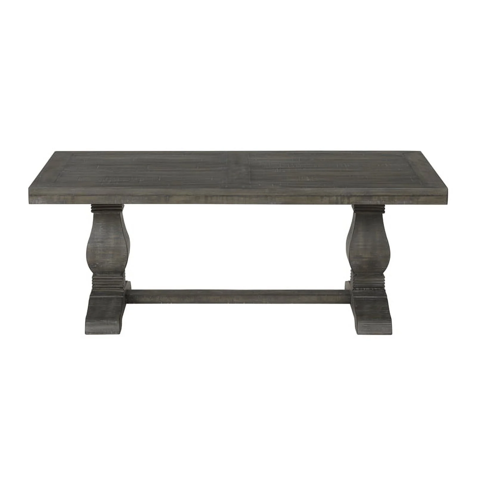 Home Square 2-Piece Set with Napa Solid Wood Coffee Table & End Table in Gray