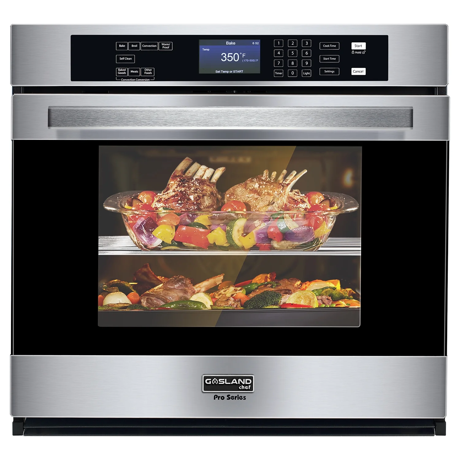 GASLAND Chef 30'' Electric Wall Oven 5.0 Cu.ft. Self-Cleaning,Temperature Probe,240V,Stainless Steel
