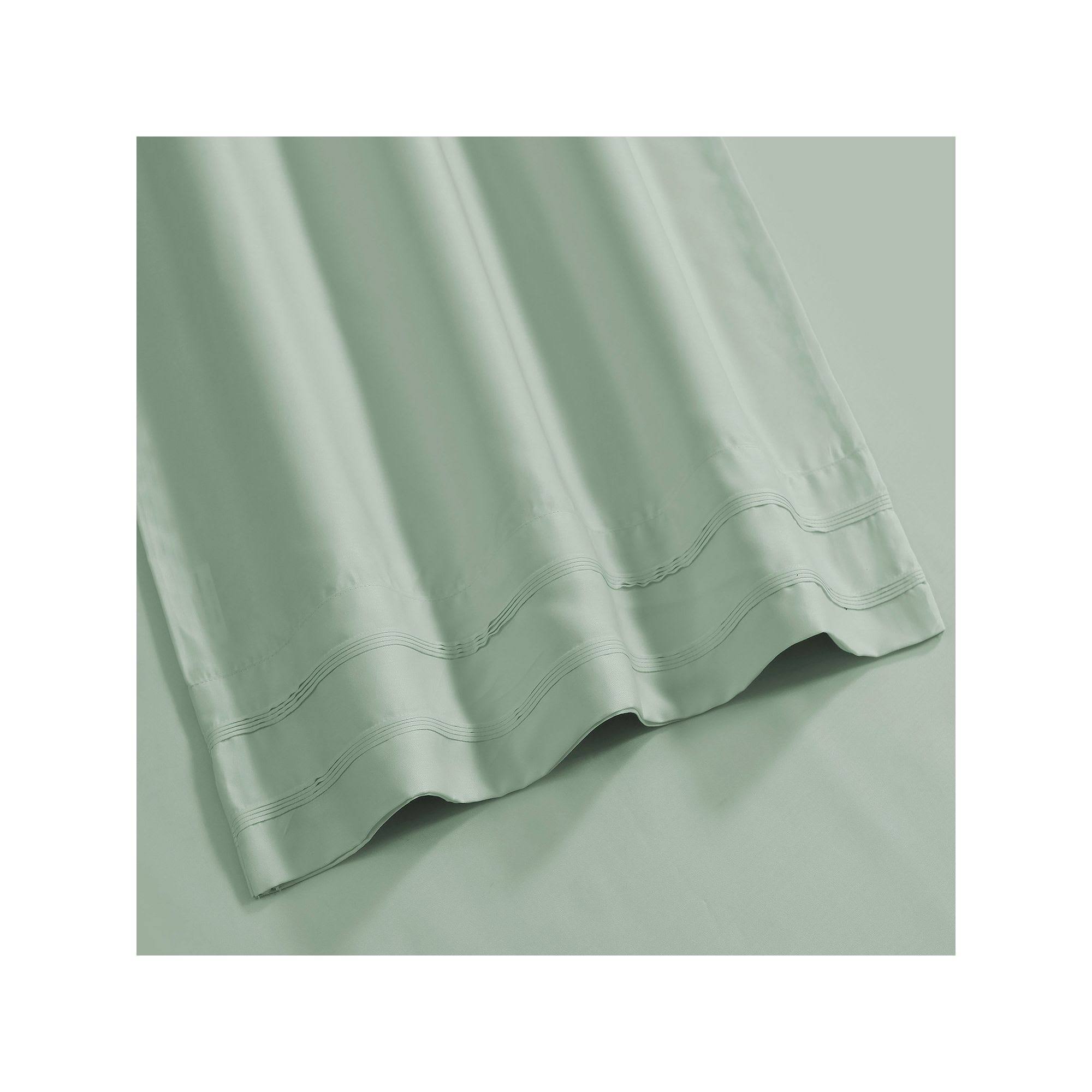 Tribeca Living Rayon from Bamboo 300 Thread Count Extra Deep Pocket Bed Sheet Set (Queen - Sage Green)