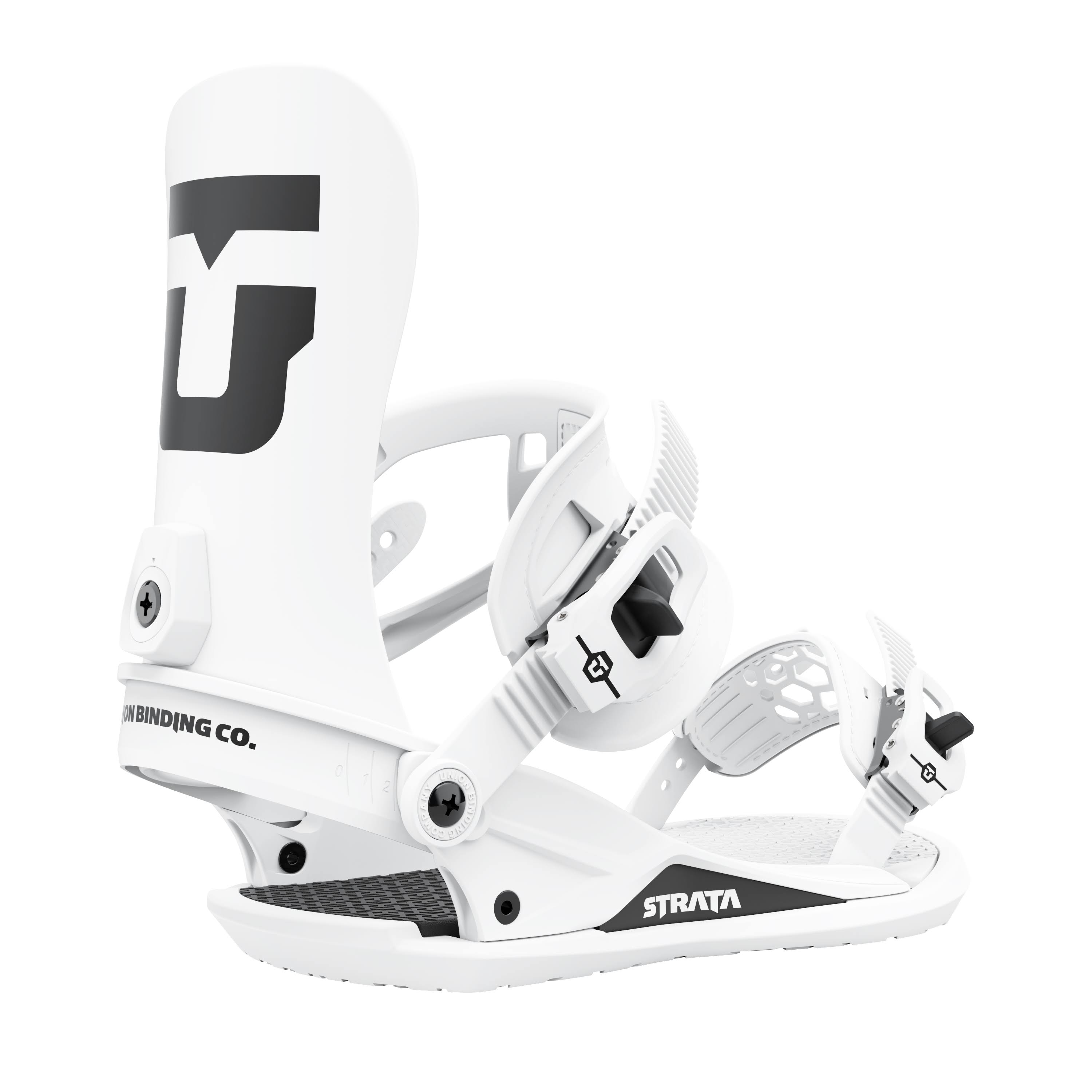 Union Strata Snowboard Bindings White M
