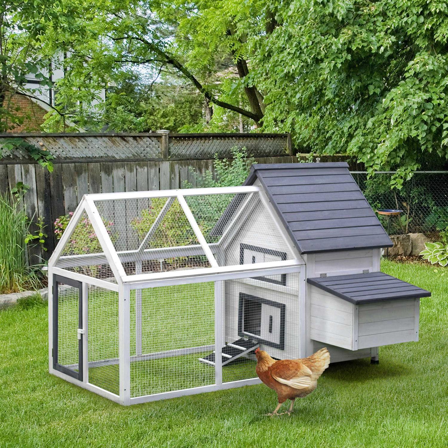 PawHut Wooden Nesting Box Chicken Coop - Pet Supplies online store