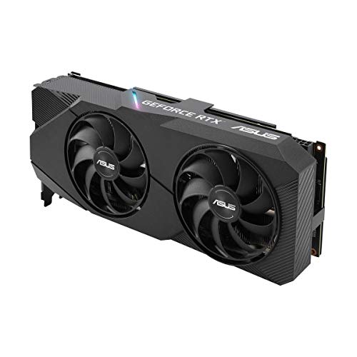 ASUS GeForce RTX 2060 SUPER Overclocked 8G EVO GDDR6 Dual-Fan Edition VR Ready HDMI DisplayPort DVI Graphics Card (DUAL-RTX2060S-O8G-EVO)