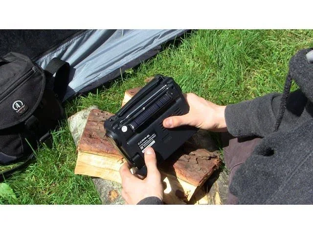 C Crane Solar Observer Emergency Portable Radio with Crank u0026 Flashlight
