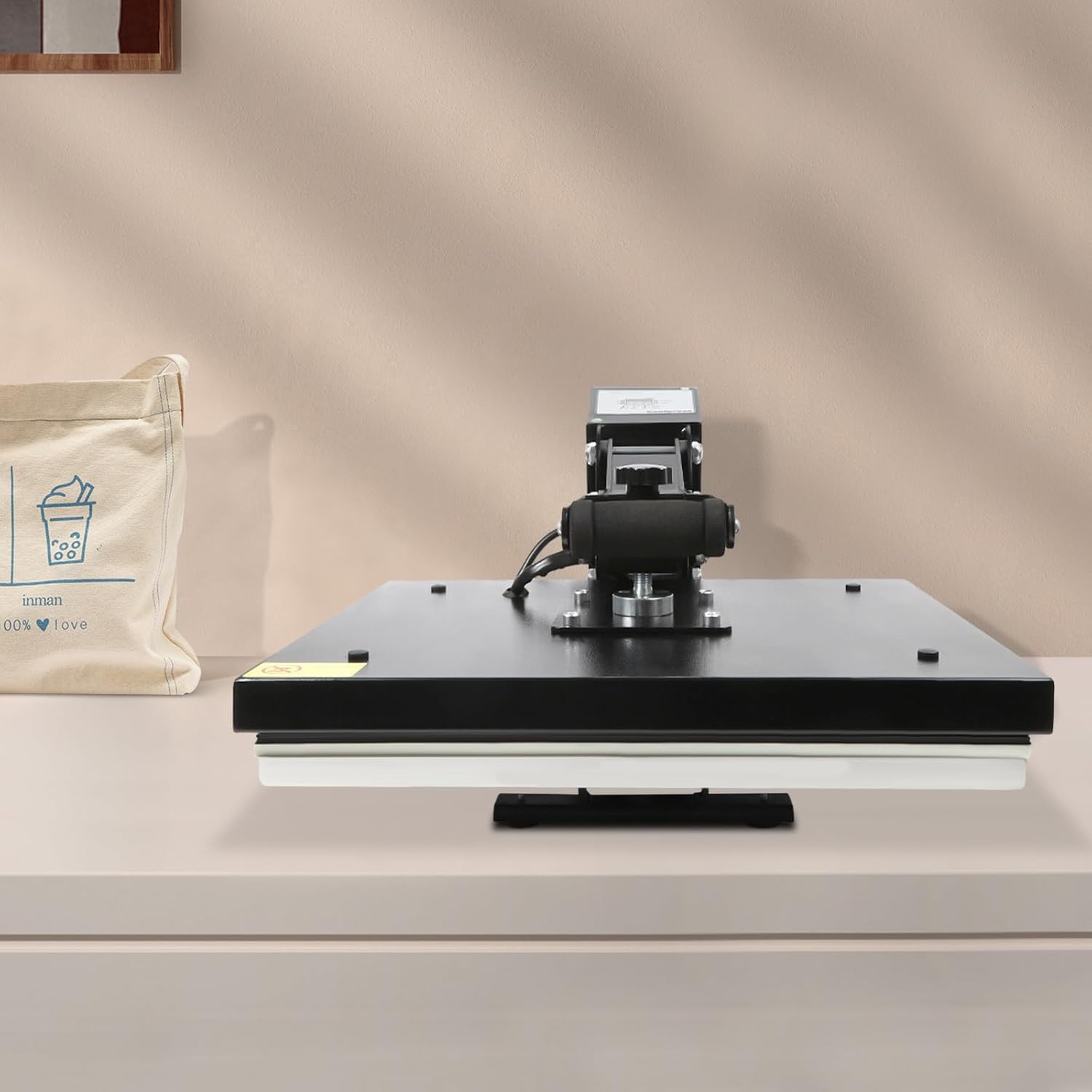 16x20 Inch Auto Open Heat Press Machine with Slide Out Base, Clamshell Heat Press, Digital Clam Heat Press for T Shirts Bags Mouse Pads, Balck