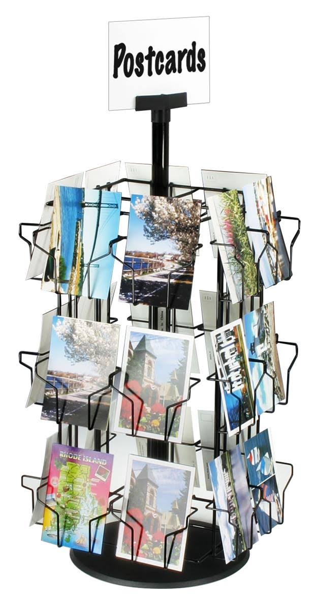 Post Card Stand with 24 Pockets