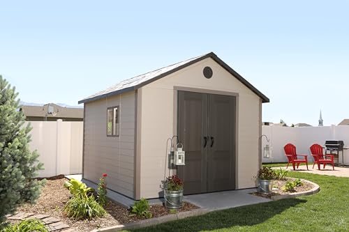 Lifetime 6433 Outdoor Storage Shed with Windows, 11 by 11 Feet