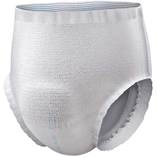 NorthShore GoSupreme Overnight Incontinence Underwear, 8-Hour Pullup Style, Medium, 56 Count Case, White, 30-40 inches, Unisex Adult Diapers