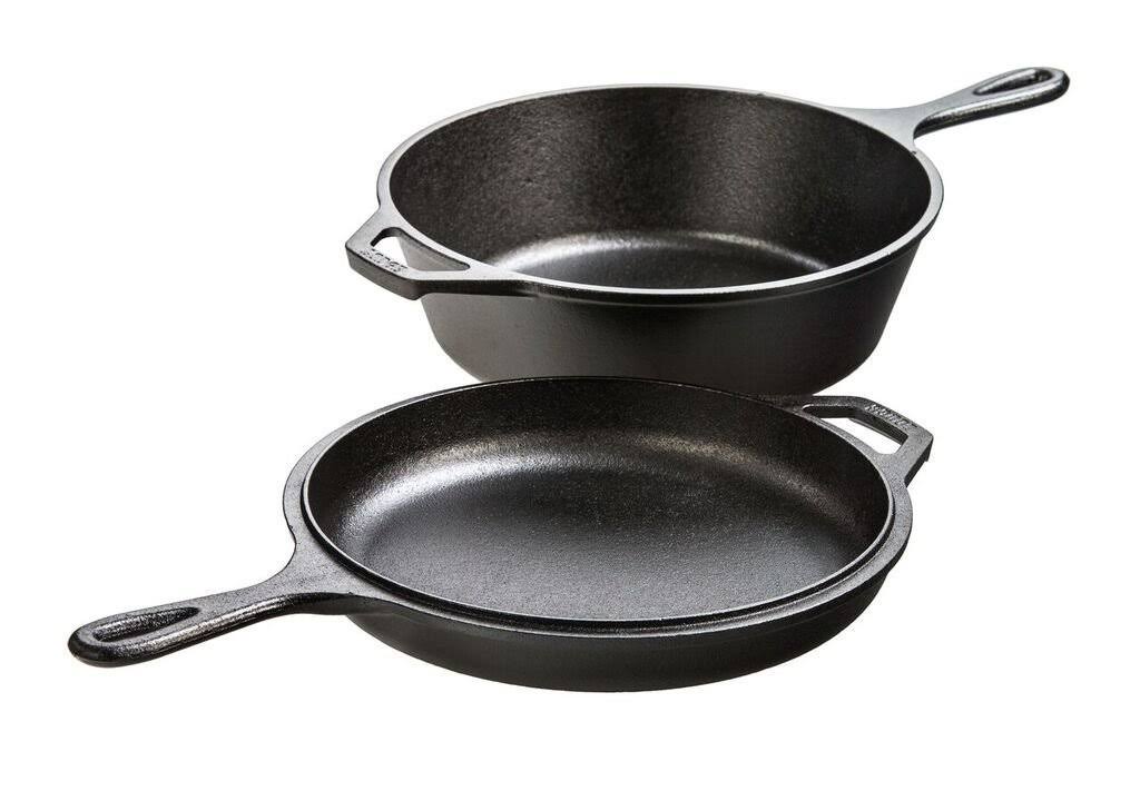 Lodge 3.2qt / 3 LITER Cast Iron Combo Cooker New in Box