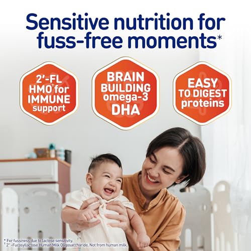Enfamil Sensitive Baby Formula with DHA, Iron & Prebiotics to help support Brain & Immune Support. Lactose Sensitivity Infant Formula Inspired by Breast Milk, Non-GMO, Powder Refill Box, 117.6 Oz