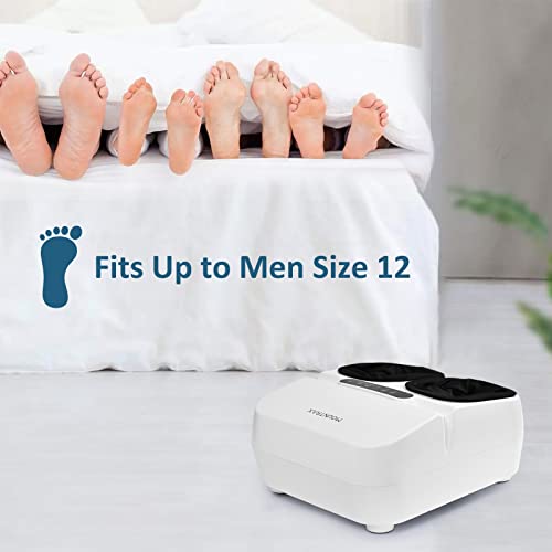 MOUNTRAX Foot Massager Machine with Heat, Gifts for Women Men, Shiatsu Foot Massager with Remote Control, Deep Kneading and Soothing Heat, Fits Feet Up to Men Size 12 (Black)