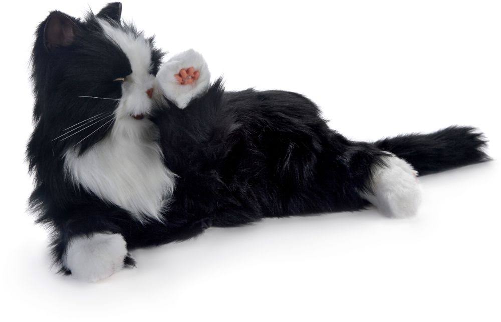 Joy for All Black White Tuxedo Cat
