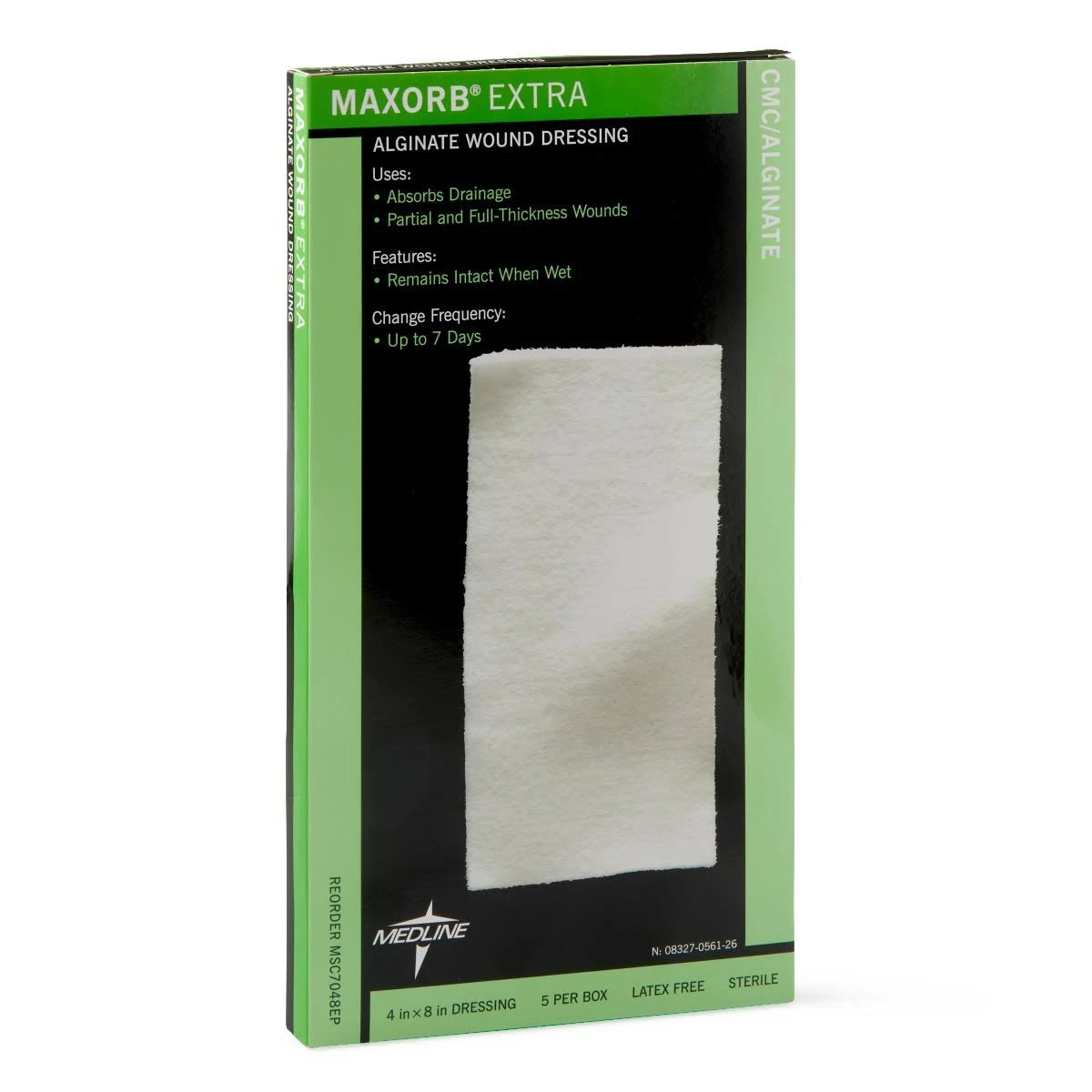 Maxorb Extra CMC / Alginate Dressings, 4x22 x 8x22 (Case of 50)
