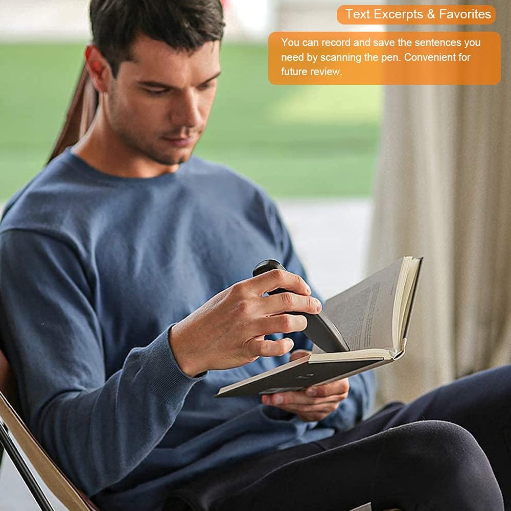 HeavenBird Scanning Translator Device, Scanner Language Translator Pen for Spanish, German, Japanese, English, Chinese, Russian/Online 116 Languages Speak and Translate/Scan Text and Translate
