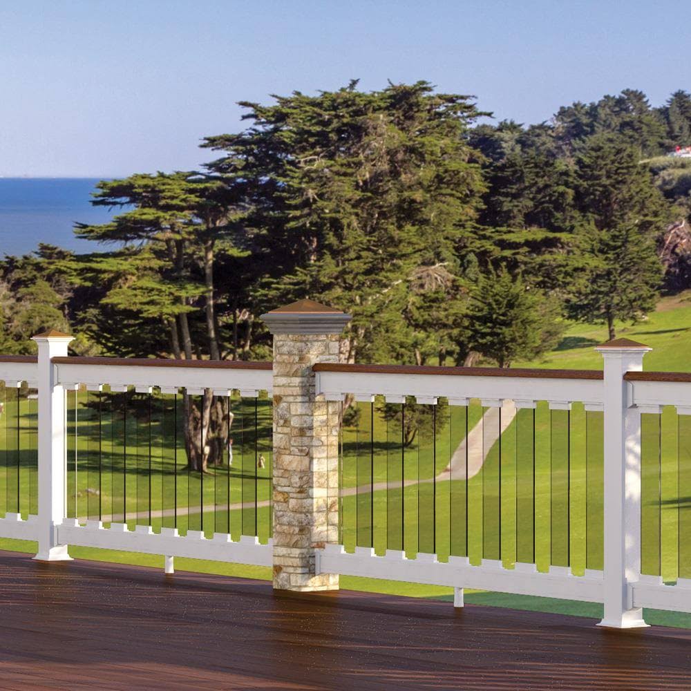 Deckorators Beige Stacked Cast Stone Postcover 52 inch