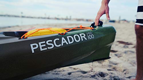 Perception Pescador Pro 10 | Sit on Top Fishing Kayak with Adjustable Lawn Chair Seat | Large Front and Rear Storage | 10' 6"