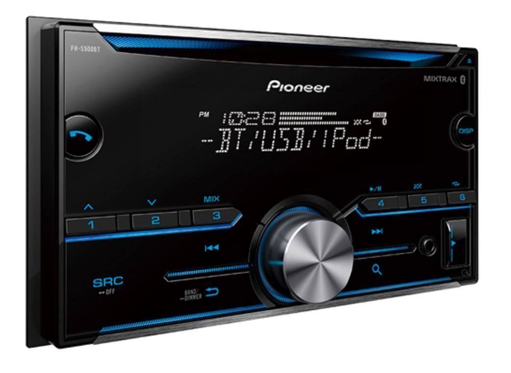 Pioneer FH-S500BT Double-DIN In-Dash CD Player with Bluetooth, Black