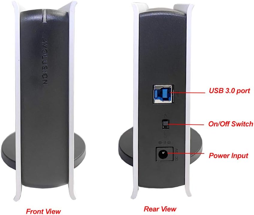 Avolusion PRO-5X Series 8TB USB 3.0 External Gaming Hard Drive for PS4 Original, Slim & Pro (White)