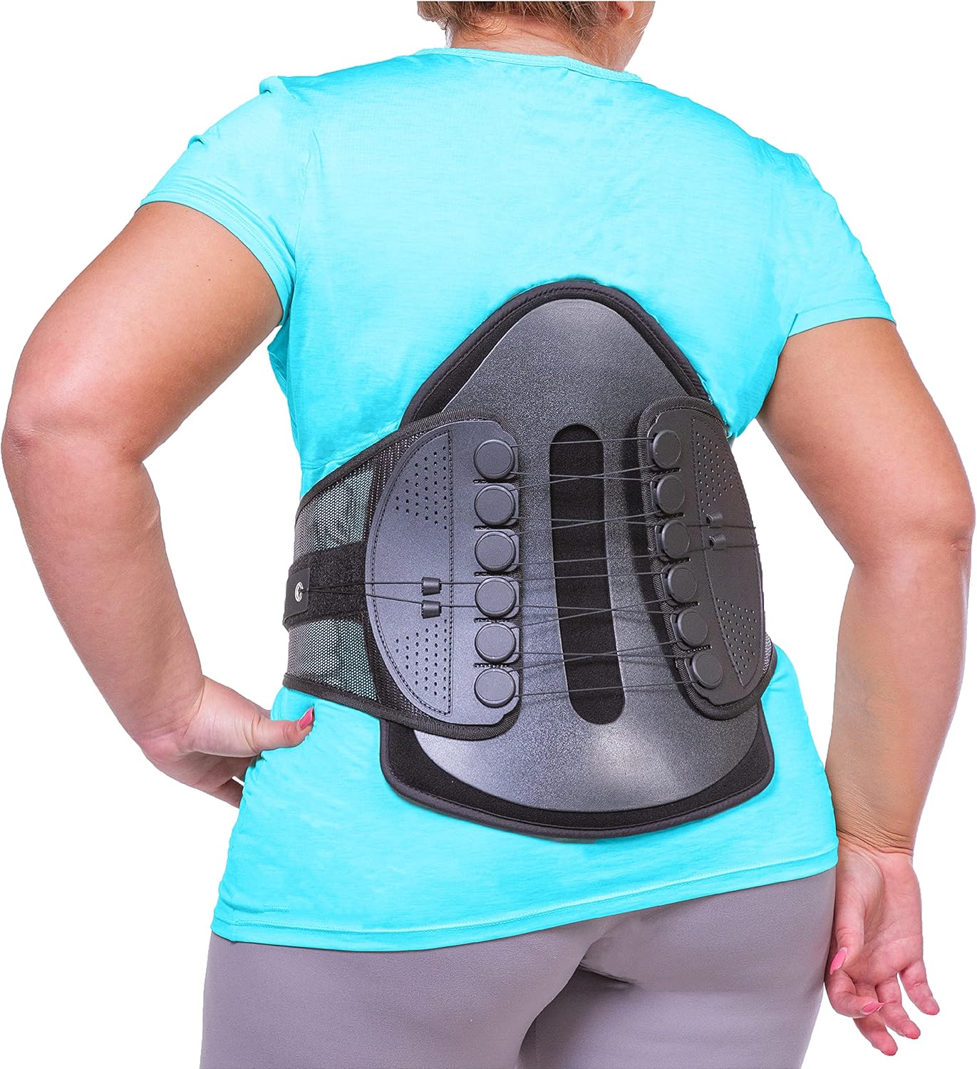 Spine Decompression Back Brace - MAC Plus Rigid Lumbosacral Corset Belt with Pulley System for Sciatica Pain, Disc Injury and After Laminectomy or Spinal Fusion Surgery (S)