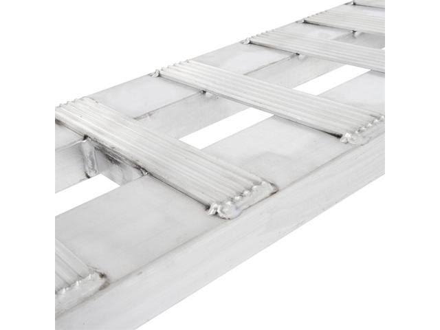 3000 lb Capacity per Axle Aluminum Auto Hauler Loading Ramps 48x22 x 12x22 x 2x22