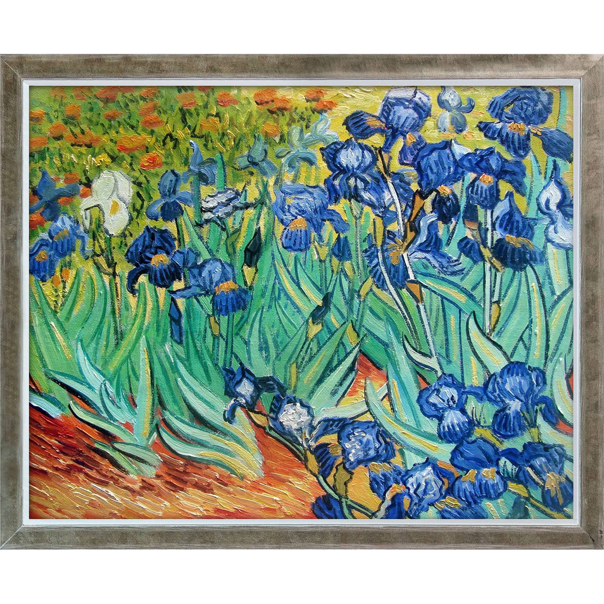 Irises by Vincent Van Gogh Framed Hand Painted Oil on Canvas