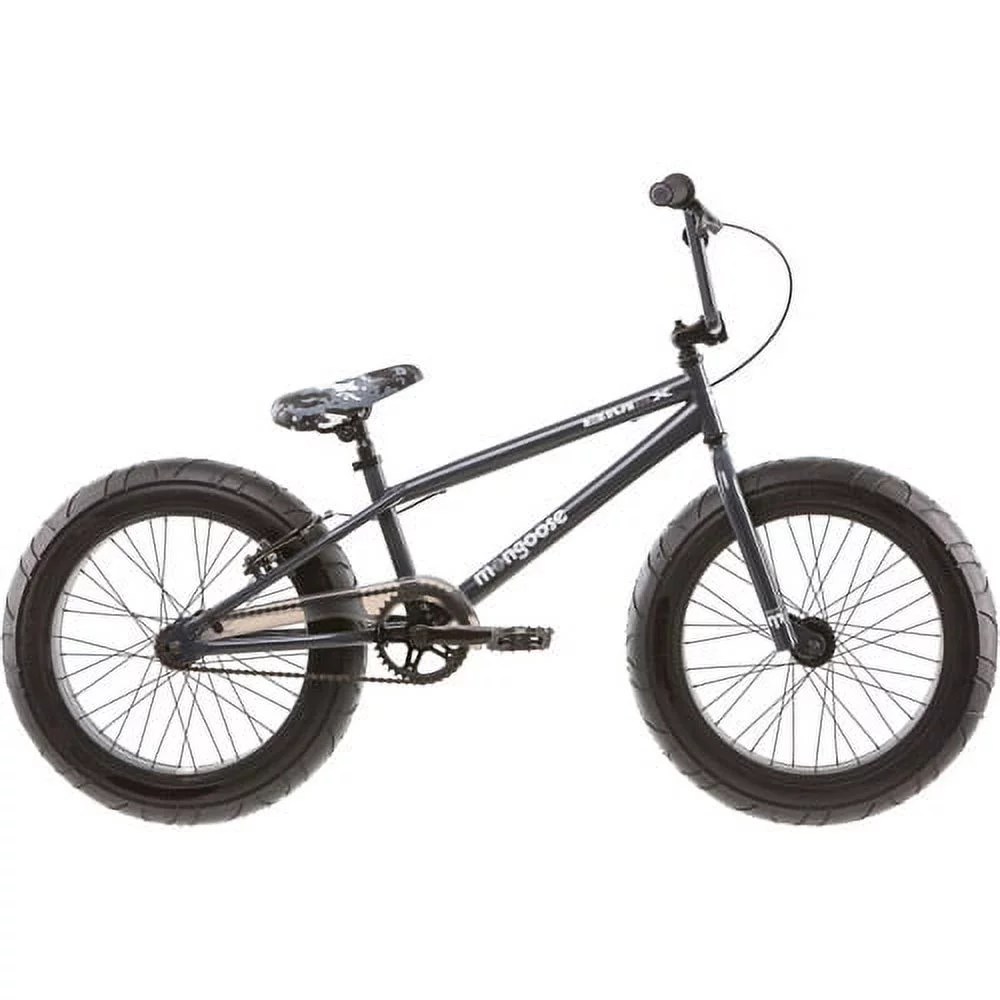 20" Mongoose BMaX All-Terrain Fat Tire Mountain Bike, Black/Gray