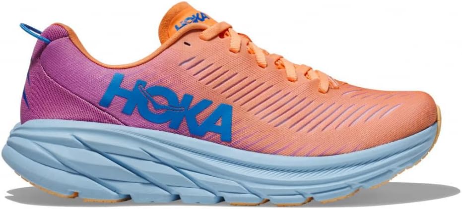 HOKA ONE ONE Women's Rincon 3 Shoes (Mock Orange/Cyclamen, us_Footwear_Size_System, Adult, Women, Numeric, Medium, Numeric_6)