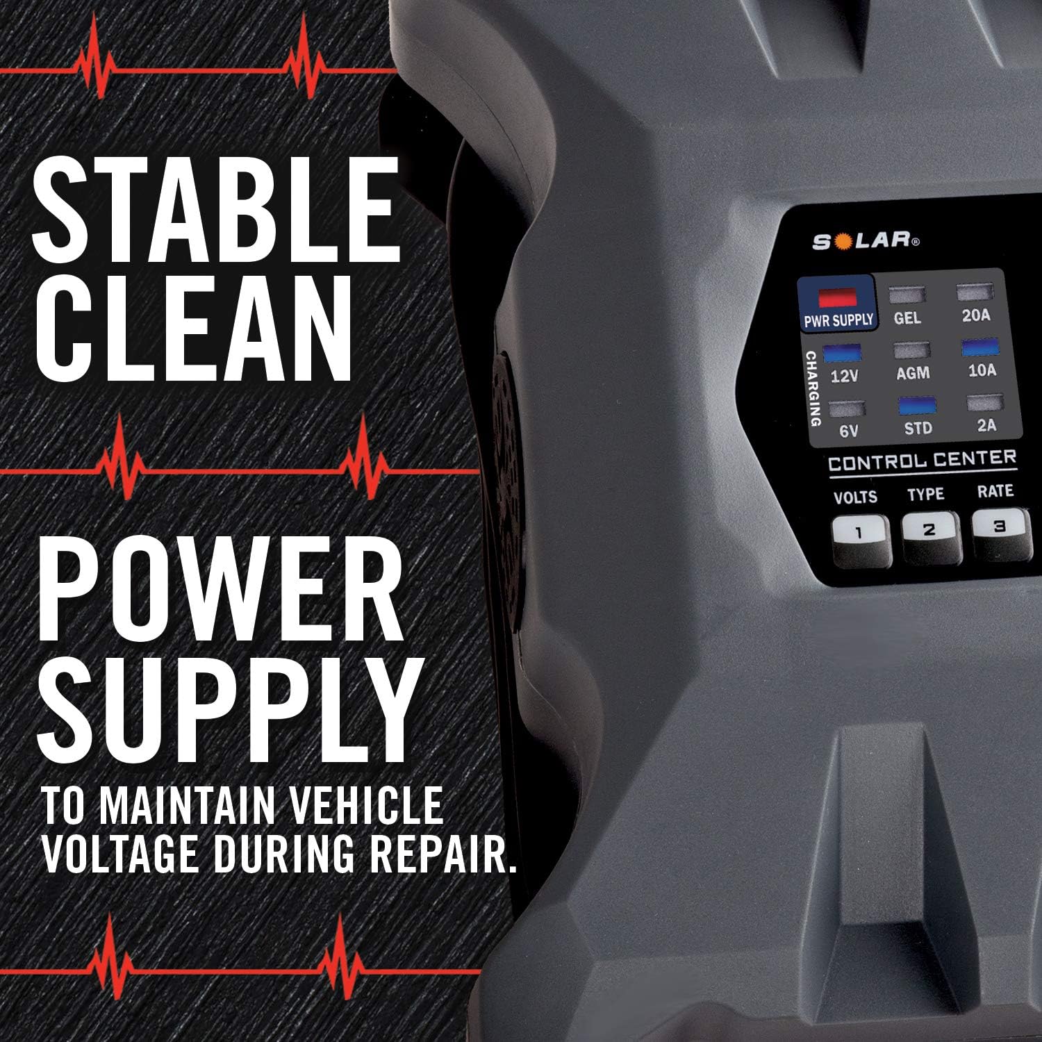 Clore Automotive PL2320 20-Amp Fully-Automatic Smart Charger, 6V and 12V Battery Charger, Battery Maintainer, and Battery Desulfator with Temperature Compensation