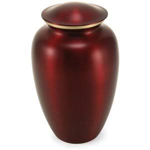 A Pet&s Life Classic Brass Personalized Dog u0026 Cat Urn, Crimson, X-Large