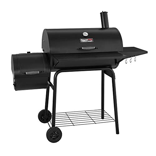 Royal Gourmet 30" BBQ Charcoal Grill and Offset Smoker | 800 Square Inch cooking surface, Outdoor for Camping | Black, CC1830S model
