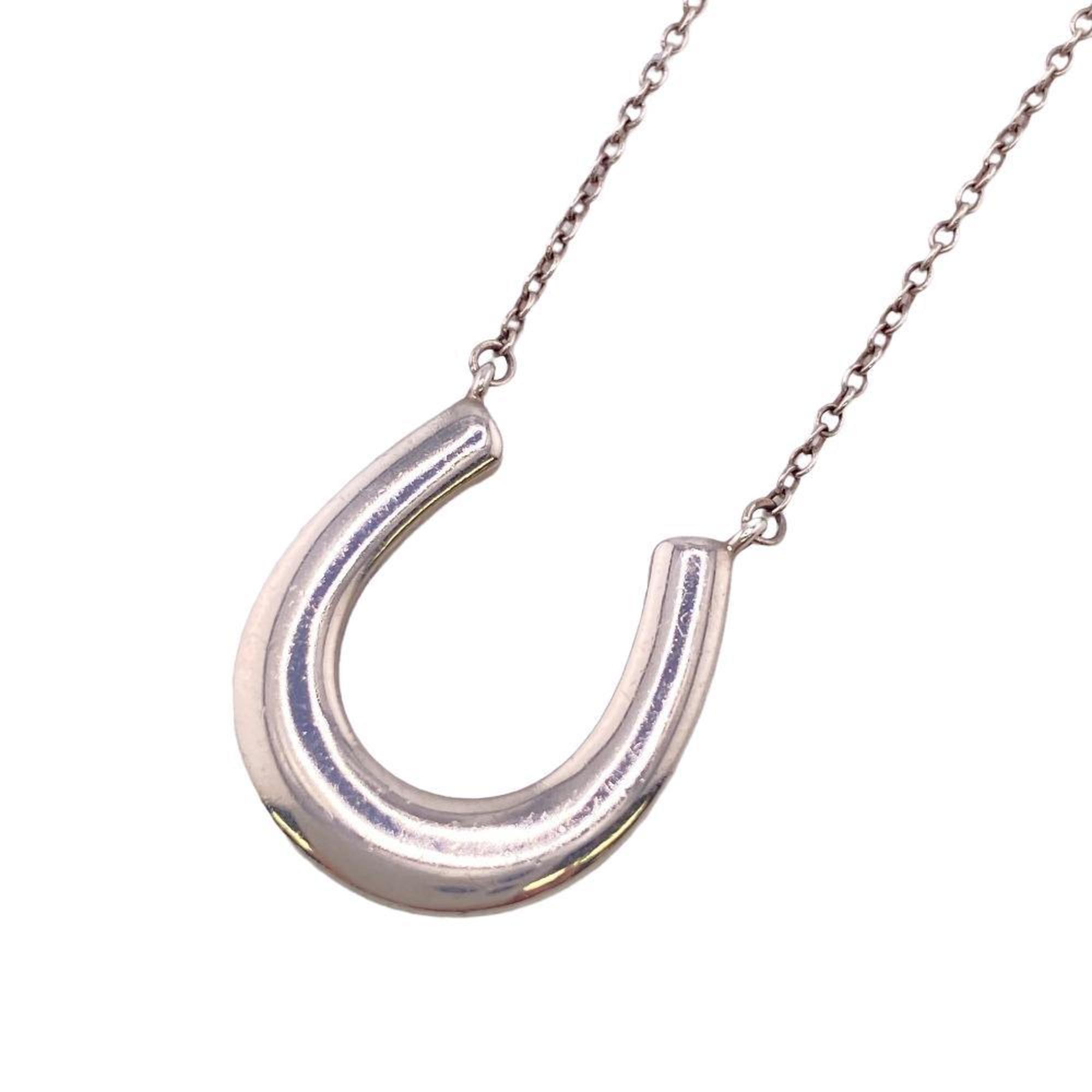 Pre-Owned TIFFANY&Co. Tiffany 925 2.7g Horseshoe Necklace Silver Women's Z0005226 (Good)