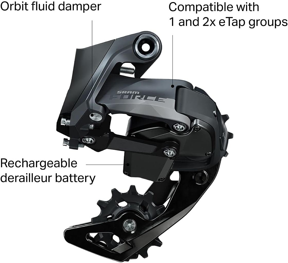 SRAM Force eTap AXS Rear Derailleur Grey, Medium Cage
