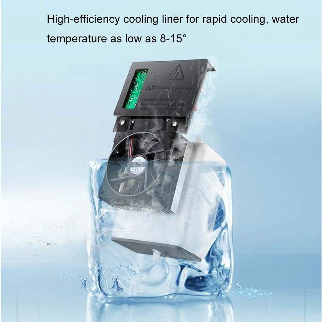Countertop Self Cleaning Bottleless Water Cooler Water Dispenser - Hot & Cold Water Home Smart Water Machine Office Mini Drinker Metal Side Panels