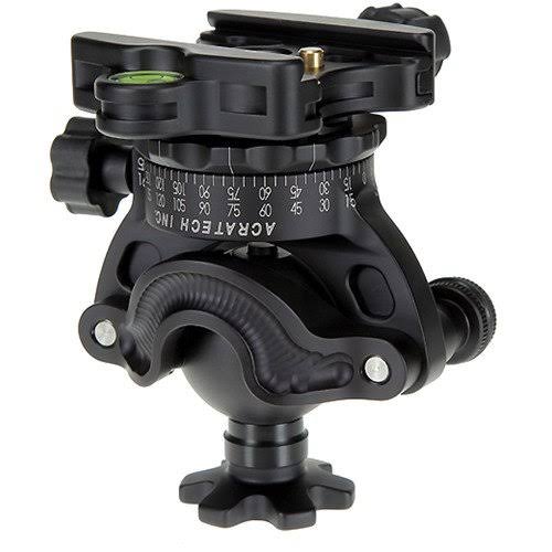 Acratech GPS Ballhead with Gimbal Feature, Panoramic Head, with All Rubber Knobs, Quick Release / Detent Pin and Level, Supports