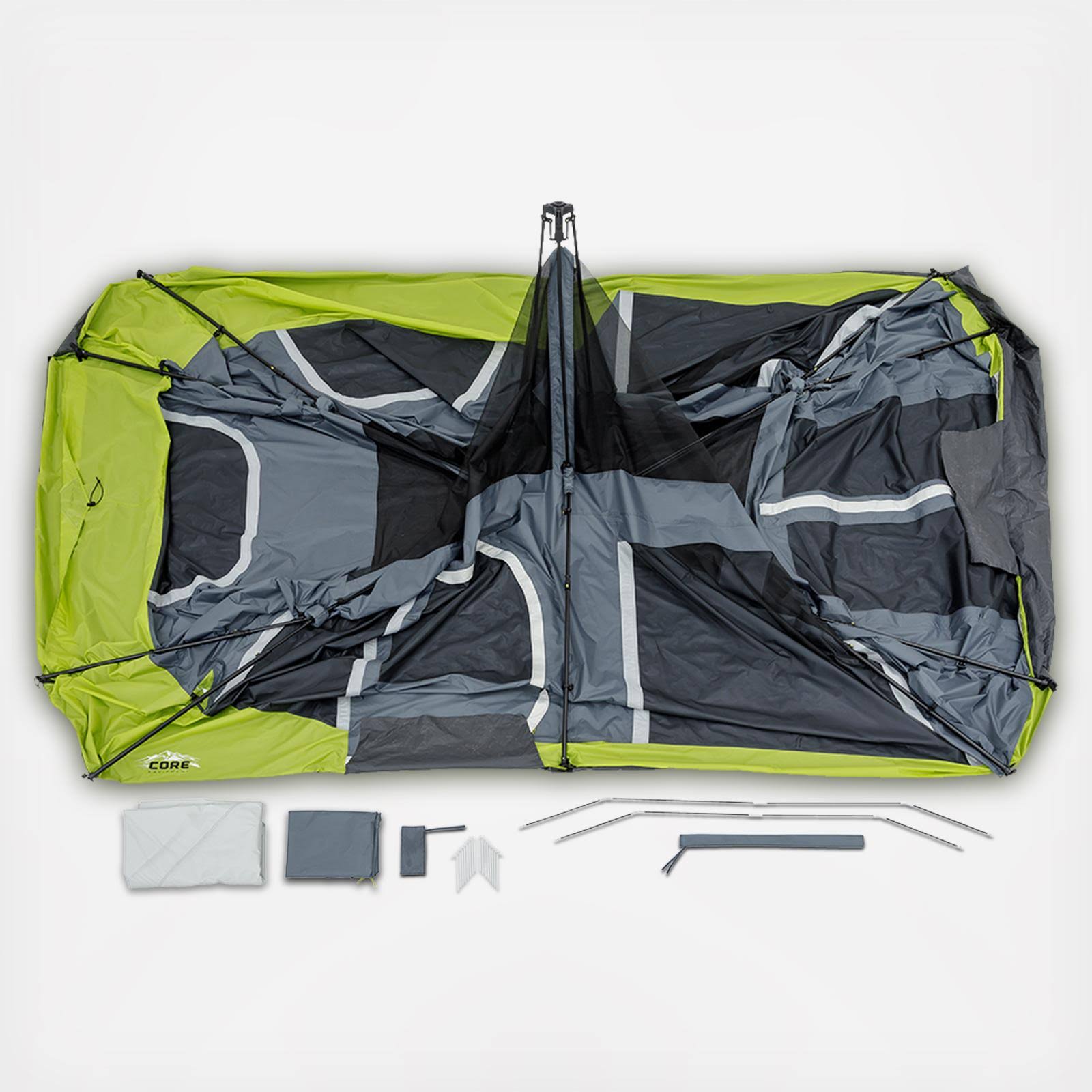 Core Equipment 18& x 10& 12-Person 2-Room Instant Cabin Tent