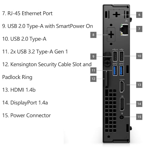 Dell OptiPlex 7020 MFF Business Desktop Computer, 7000 Micro Form Factor Mini PC, 14th Gen Intel 14-Core i5-14500T (Beat i7-13700T), 16GB DDR5 RAM, 512GB PCIe SSD, WiFi 6E, Bluetooth, Windows 11 Pro