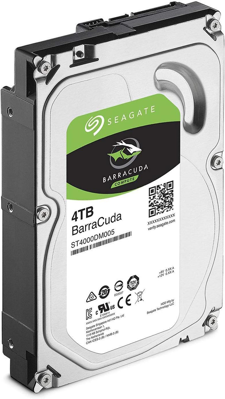 Seagate 4TB BarraCuda SATA 6Gb/s 64MB Cache 3.5-Inch Internal Hard Drive (ST4000DM005) (Renewed)
