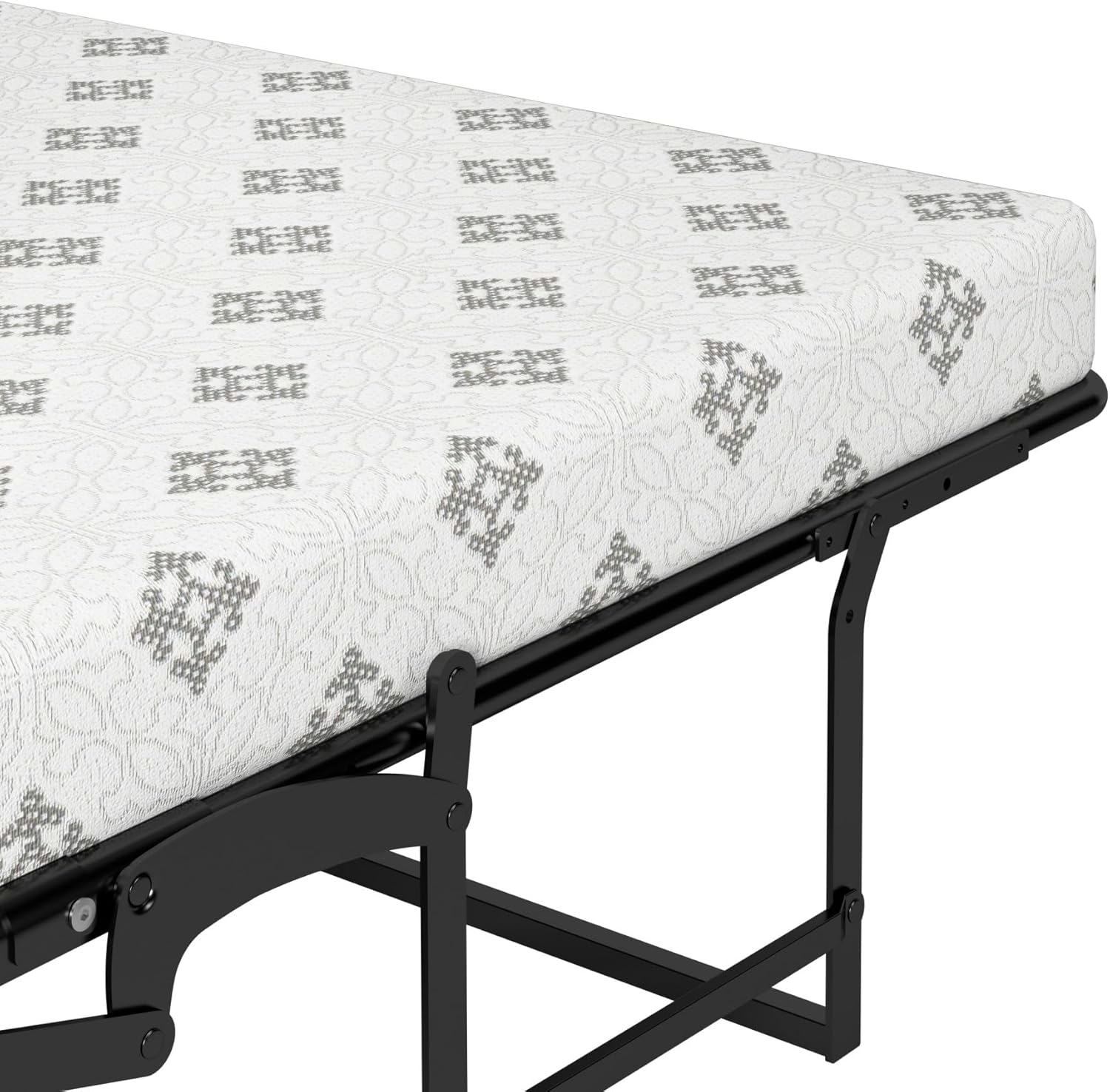 Bestar Pur 69W Murphy Cabinet Bed with Mattress, Space-Saving Sleeping Arrangement for Multipurpose Guest Room or Home Office, Full, White