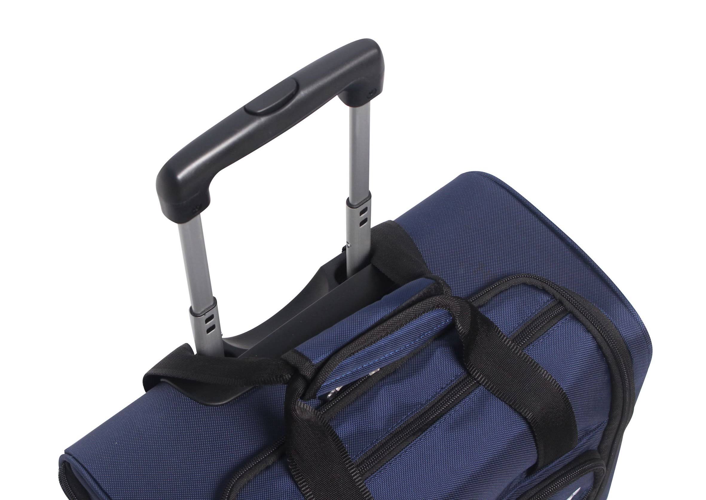 Ciao! 15x22 Wheeled Underseat Carry-On - Navy - Underseat Luggage
