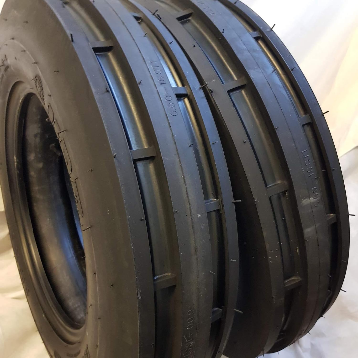 (2)5.50-16, 5.50X16 ROAD CREW ST1 6 PLY 3 Rib Tractor Tires w/Tubes