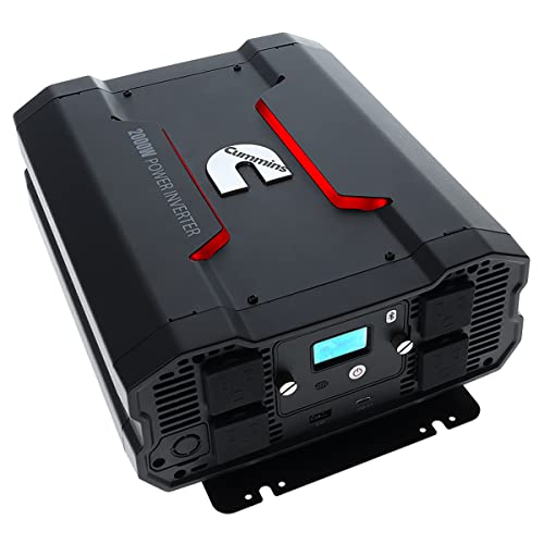 Cummins 5000 Watts Inverter Modified Sine Wave Truck Inverter 12 Volts to 110 Volts Four AC Outlets Two USB Ports (Plus Cable Kit)- CMN5000W - Inverters for Vehicles, Van Life, Camping