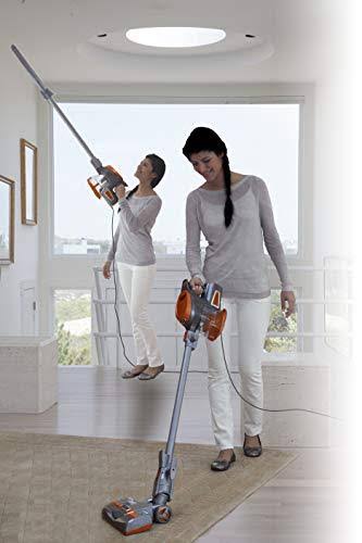 Shark Rocket Ultra-Light Corded Bagless Vacuum for Carpet and Hard Floor Cleaning with Swivel Steering (hv301), Gray/Orange