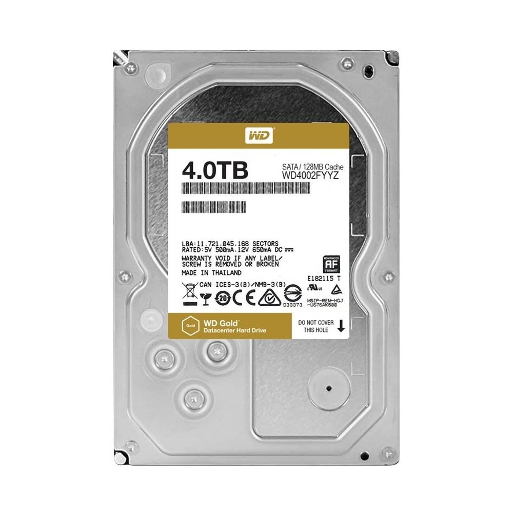 Western WD4002FYYZ 4tb Gold SATA 128MB 3.5in