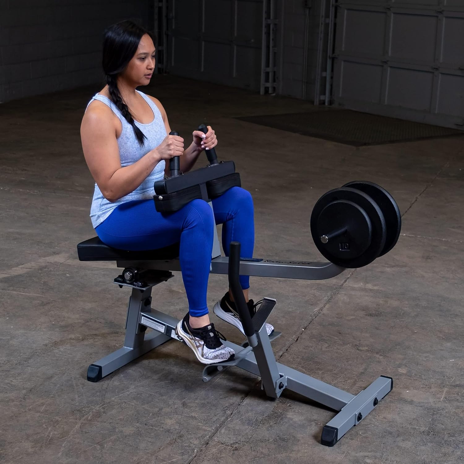 Body-Solid (GSCR349) Seated Calf Raise Exercise Machine for Strength Training, Home Gym Equipment