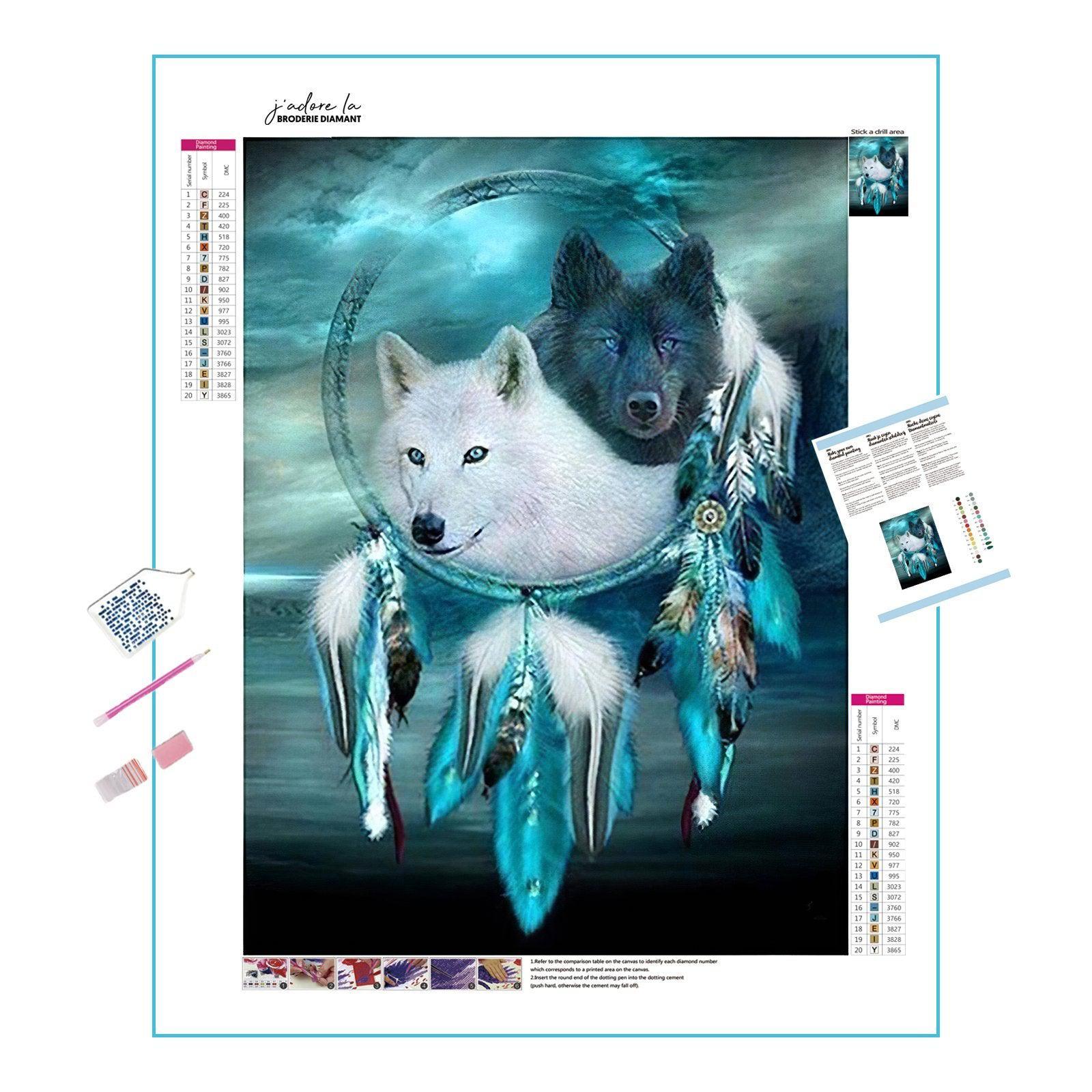Black And White Wolf