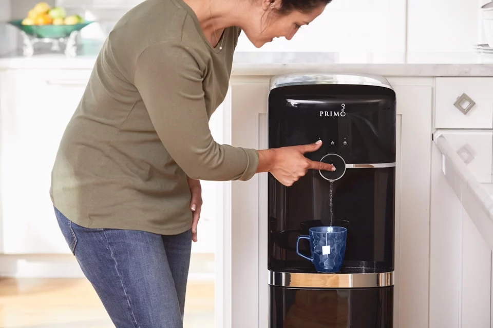 Primo Smart Touch Water Dispenser Bottom Loading, Hot/Cold/Room Temperature, Black