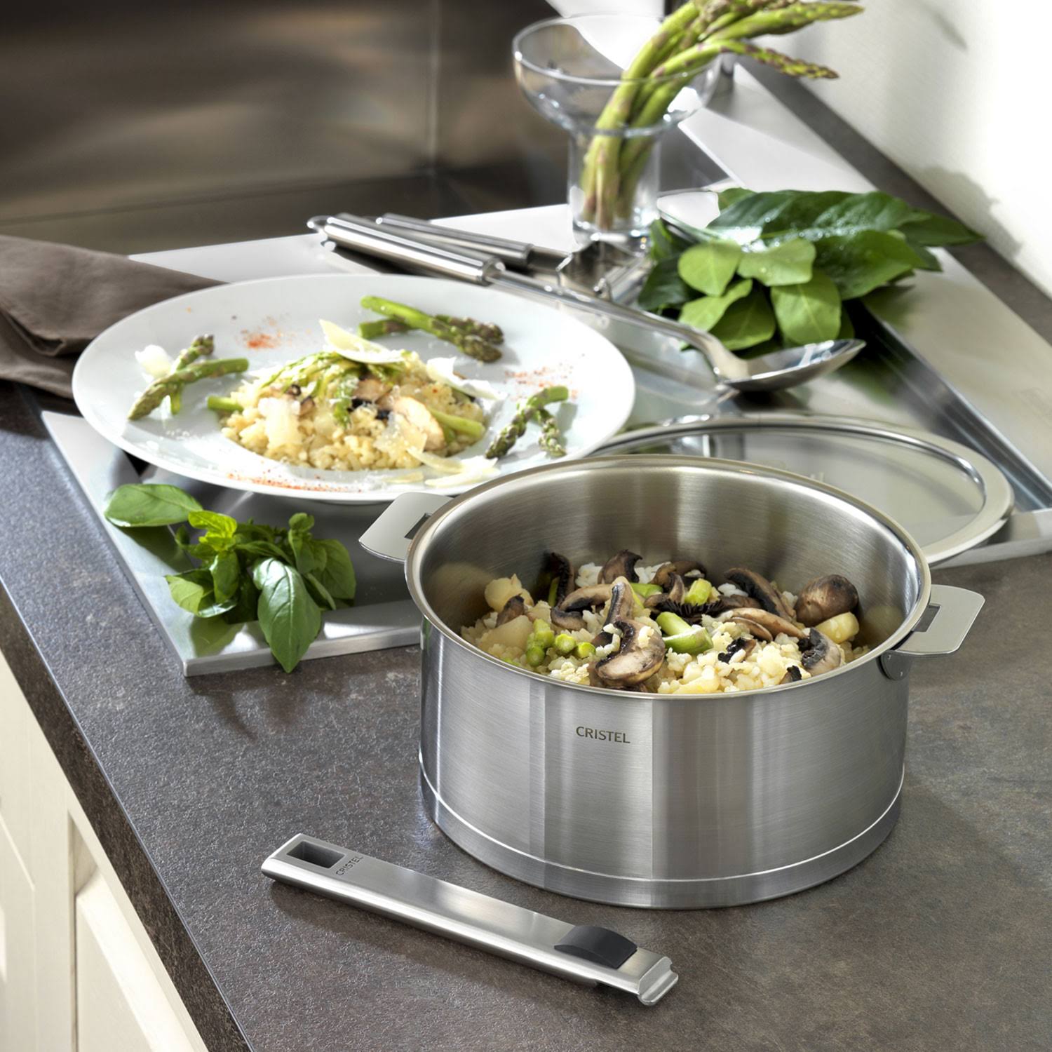 Cristel Strate Saucepan with Lid 1qt.