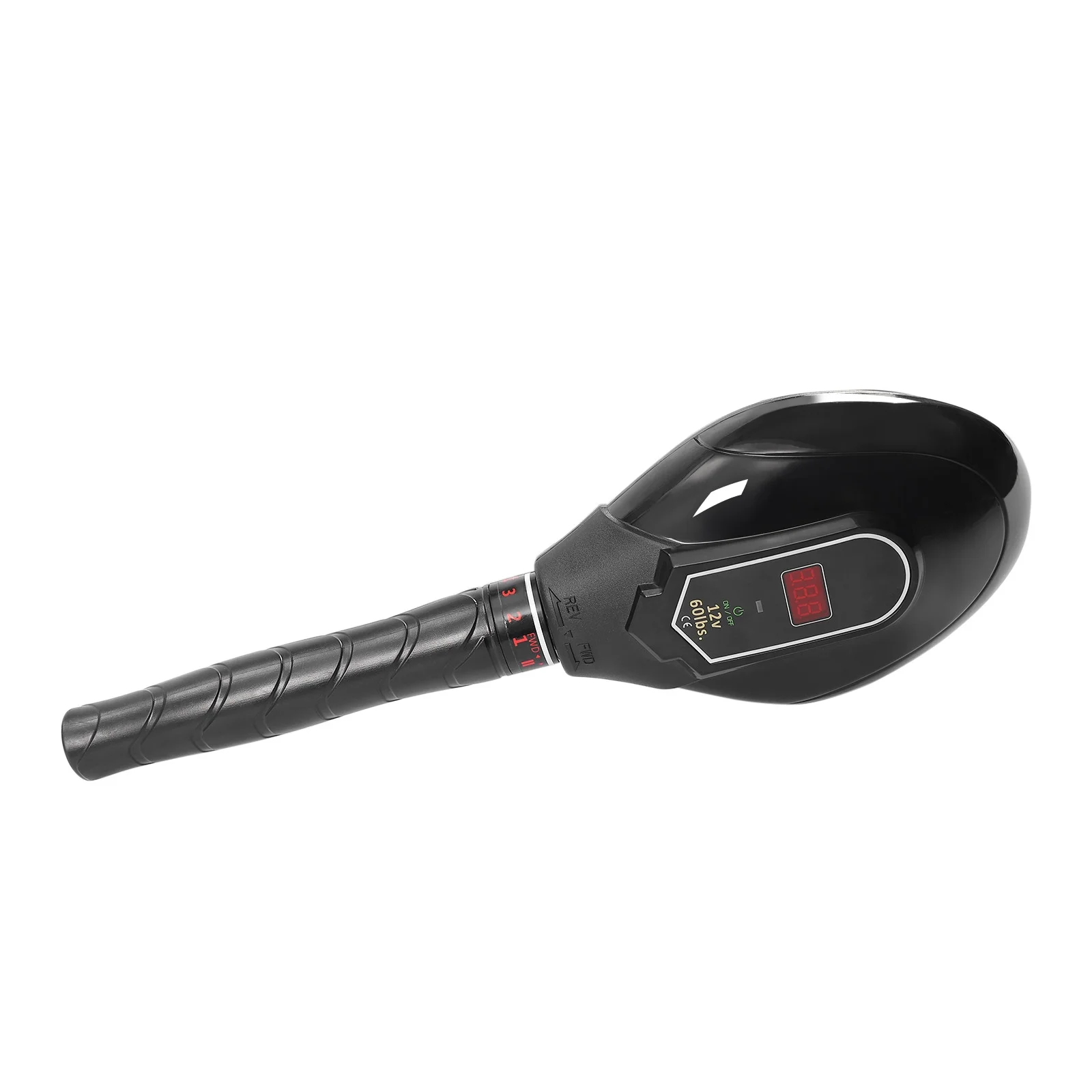 Miumaeov 12V 60lb Electric Trolling Motor with LED Battery Indicator Thrust Transom Mounted Saltwater 8-speed Control System