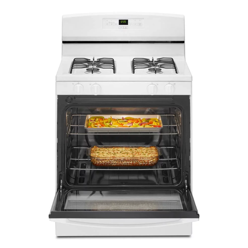 Amana® AGR6303MMW 30-inch Gas Range with Bake Assist Temps, EasyAccess